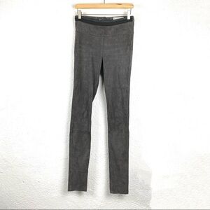 Humanoid Gray Suede Leggings size small